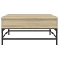 vidaXL Mesa de centro madera ingeniería metal roble Sonoma 95x95x45 cm vidaXL Mesa de centro madera ingeniería metal roble Sonoma 95x95x45 cm
