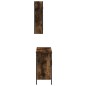vidaXL Set de muebles baño 2 pzas madera contrachapada roble ahumado vidaXL Set de muebles baño 2 pzas madera contrachapada roble ahumado