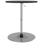 vidaXL Mesa alta de bar madera ingeniería y acero negra 60x60x90 cm vidaXL Mesa alta de bar madera ingeniería y acero negra 60x60x90 cm