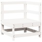 vidaXL Juego de muebles de jardín 7 pzas madera maciza de pino blanco vidaXL Juego de muebles de jardín 7 pzas madera maciza de pino blanco