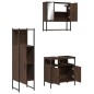 vidaXL Set de muebles baño 3 pzas madera contrachapada roble marrón vidaXL Set de muebles baño 3 pzas madera contrachapada roble marrón