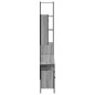 vidaXL Set de armario de baño 4 pzas madera contrachapada gris sonoma vidaXL Set de armario de baño 4 pzas madera contrachapada gris sonoma