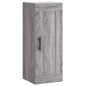 vidaXL Aparador alto madera contrachapada gris Sonoma 34,5x34x180 cm vidaXL Aparador alto madera contrachapada gris Sonoma 34,5x34x180 cm