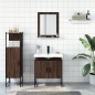 vidaXL Set de muebles de baño 3 pzas madera contrachapada roble marrón vidaXL Set de muebles de baño 3 pzas madera contrachapada roble marrón