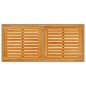 vidaXL Mesa de jardín superficie de madera ratán PE beige 115x54x74 cm