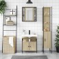 vidaXL Set de muebles de baño 3 pzas madera contrachapada roble sonoma vidaXL Set de muebles de baño 3 pzas madera contrachapada roble sonoma