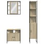 vidaXL Set de muebles de baño 3 pzas madera contrachapada roble sonoma vidaXL Set de muebles de baño 3 pzas madera contrachapada roble sonoma
