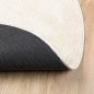 vidaXL Alfombra de pelo corto OVIEDO beige Ø 80 cm vidaXL Alfombra de pelo corto OVIEDO beige Ø 80 cm