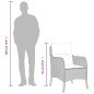 vidaXL Set comedor de jardín 7 pzas con cojines ratán sintético beige vidaXL Set comedor de jardín 7 pzas con cojines ratán sintético beige