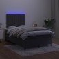 vidaXL Cama box spring con colchón y LED terciopelo negro 120x190 cm vidaXL Cama box spring con colchón y LED terciopelo negro 120x190 cm