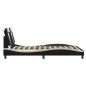 vidaXL Estructura cama cabecero cuero sintético negro blanco 120x200cm vidaXL Estructura cama cabecero cuero sintético negro blanco 120x200cm