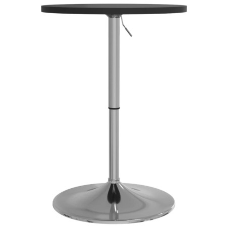 vidaXL Mesa alta de bar madera ingeniería y acero negra 50x50x90 cm