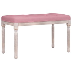 vidaXL Banco de terciopelo rosa 80x40x49 cm