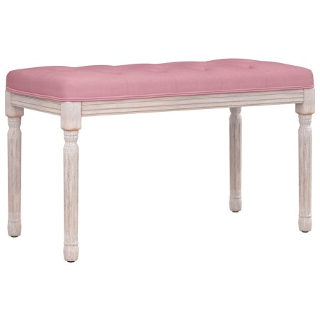 vidaXL Banco de terciopelo rosa 80x40x49 cm