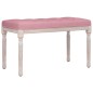 vidaXL Banco de terciopelo rosa 80x40x49 cm vidaXL Banco de terciopelo rosa 80x40x49 cm