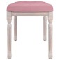 vidaXL Banco de terciopelo rosa 80x40x49 cm vidaXL Banco de terciopelo rosa 80x40x49 cm