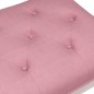 vidaXL Banco de terciopelo rosa 80x40x49 cm vidaXL Banco de terciopelo rosa 80x40x49 cm