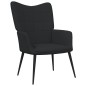 vidaXL Silla de relajación de tela negro vidaXL Silla de relajación de tela negro