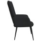 vidaXL Silla de relajación de tela negro vidaXL Silla de relajación de tela negro