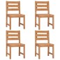 vidaXL Juego de comedor para jardín 5 piezas madera maciza de teca vidaXL Juego de comedor para jardín 5 piezas madera maciza de teca