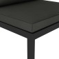 vidaXL Sofá modular central con cojines aluminio antracita vidaXL Sofá modular central con cojines aluminio antracita