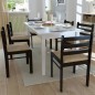 vidaXL Sillas de comedor 6 unidades madera maciza y terciopelo marrón vidaXL Sillas de comedor 6 unidades madera maciza y terciopelo marrón