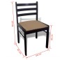 vidaXL Sillas de comedor 6 unidades madera maciza y terciopelo marrón vidaXL Sillas de comedor 6 unidades madera maciza y terciopelo marrón