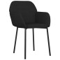 vidaXL Sillas de comedor 2 unidades terciopelo negro vidaXL Sillas de comedor 2 unidades terciopelo negro