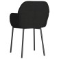 vidaXL Sillas de comedor 2 unidades terciopelo negro vidaXL Sillas de comedor 2 unidades terciopelo negro