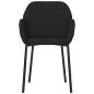vidaXL Sillas de comedor 2 unidades terciopelo negro vidaXL Sillas de comedor 2 unidades terciopelo negro