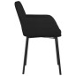 vidaXL Sillas de comedor 2 unidades terciopelo negro vidaXL Sillas de comedor 2 unidades terciopelo negro