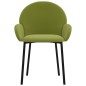 vidaXL Sillas de comedor 2 unidades terciopelo verde claro vidaXL Sillas de comedor 2 unidades terciopelo verde claro