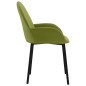 vidaXL Sillas de comedor 2 unidades terciopelo verde claro vidaXL Sillas de comedor 2 unidades terciopelo verde claro