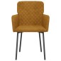 vidaXL Sillas de comedor 2 unidades terciopelo marrón vidaXL Sillas de comedor 2 unidades terciopelo marrón