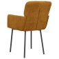 vidaXL Sillas de comedor 2 unidades terciopelo marrón vidaXL Sillas de comedor 2 unidades terciopelo marrón
