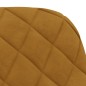 vidaXL Sillas de comedor 2 unidades terciopelo marrón vidaXL Sillas de comedor 2 unidades terciopelo marrón