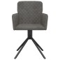 vidaXL Sillas de comedor giratorias 2 unidades terciopelo gris oscuro vidaXL Sillas de comedor giratorias 2 unidades terciopelo gris oscuro