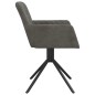 vidaXL Sillas de comedor giratorias 2 unidades terciopelo gris oscuro vidaXL Sillas de comedor giratorias 2 unidades terciopelo gris oscuro
