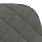 vidaXL Sillas de comedor giratorias 2 unidades terciopelo gris oscuro vidaXL Sillas de comedor giratorias 2 unidades terciopelo gris oscuro