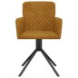 vidaXL Sillas de comedor giratorias 2 unidades terciopelo marrón vidaXL Sillas de comedor giratorias 2 unidades terciopelo marrón