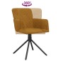 vidaXL Sillas de comedor giratorias 2 unidades terciopelo marrón vidaXL Sillas de comedor giratorias 2 unidades terciopelo marrón
