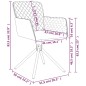 vidaXL Sillas de comedor giratorias 2 unidades terciopelo marrón vidaXL Sillas de comedor giratorias 2 unidades terciopelo marrón