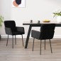 vidaXL Sillas de comedor 2 unidades terciopelo negro vidaXL Sillas de comedor 2 unidades terciopelo negro