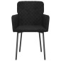 vidaXL Sillas de comedor 2 unidades terciopelo negro vidaXL Sillas de comedor 2 unidades terciopelo negro