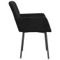 vidaXL Sillas de comedor 2 unidades terciopelo negro vidaXL Sillas de comedor 2 unidades terciopelo negro
