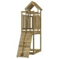 vidaXL Casa de juegos con pared escalada de madera impregnada de pino vidaXL Casa de juegos con pared escalada de madera impregnada de pino