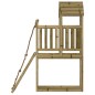 vidaXL Casa de juegos con pared escalada de madera impregnada de pino vidaXL Casa de juegos con pared escalada de madera impregnada de pino
