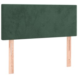 vidaXL Cabecero de terciopelo verde oscuro 100x5x78/88 cm