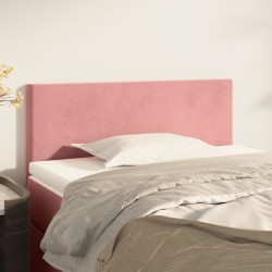 vidaXL Cabecero de terciopelo rosa 100x5x78/88 cm