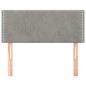 vidaXL Cabecero de terciopelo gris claro 90x5x78/88 cm vidaXL Cabecero de terciopelo gris claro 90x5x78/88 cm